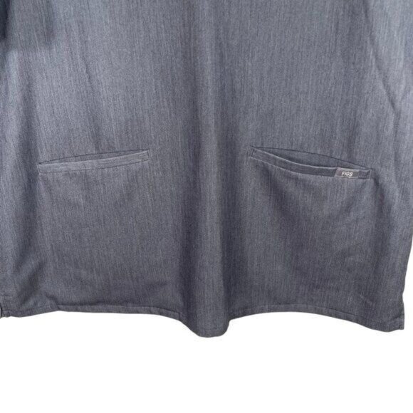 FIGS Womens Two Technical Collection Casma Three Pockets Tops Size XXL Gray - Picture 4 of 8